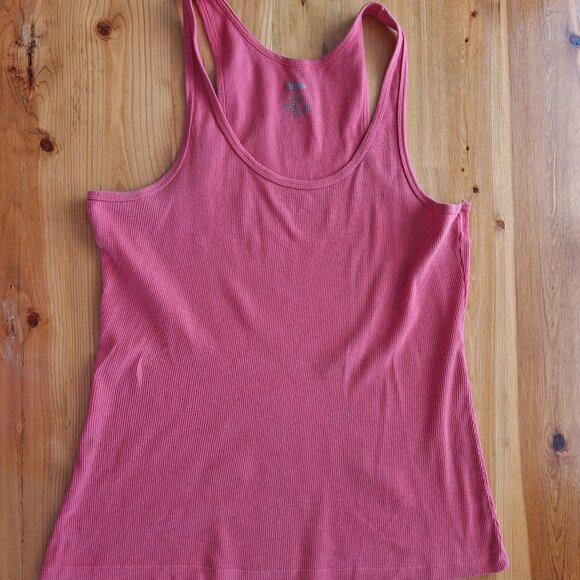 Mossimo Coral Ribbed Tank Top - Picture 1 of 3
